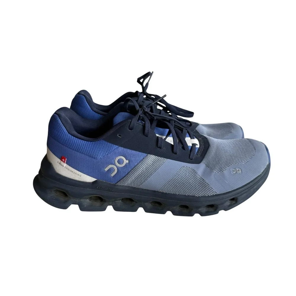 On Running Cloudrunner Shale Cobalt Blue Sneaker Shoe Size 8 style 46.98238